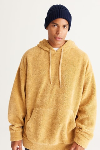 Sweat à capuche - Jaune