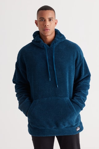 Sweat à capuche - Bleu