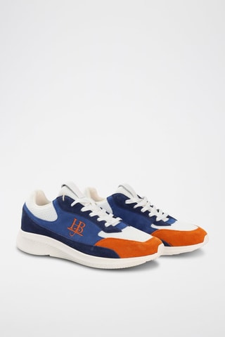 Baskets en cuir - Bleu - Harmont & Blaine