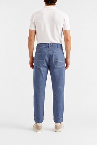 Pantalon carotte - Bleu - Harmont & Blaine
