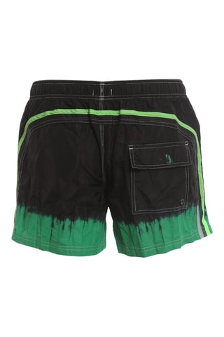 Short de bain - Noir et vert - Sundek