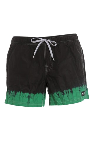 Short de bain - Noir et vert - Sundek