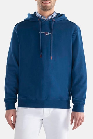 Sweat à capuche - Bleu - Harmont & Blaine