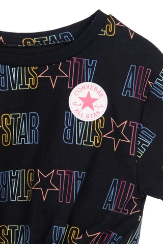 T-shirt et short - Noir, bleu et rose
