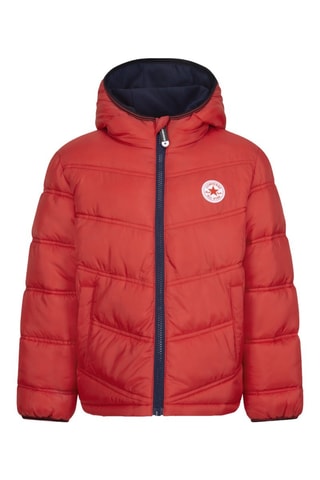 Doudoune à capuche - Rouge
