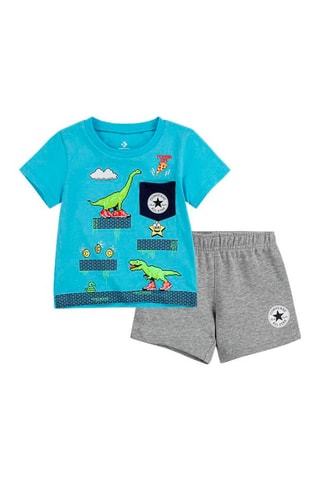 T-shirt et short - Bleu et gris