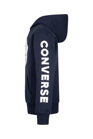 Sweat polaire à capuche - Bleu