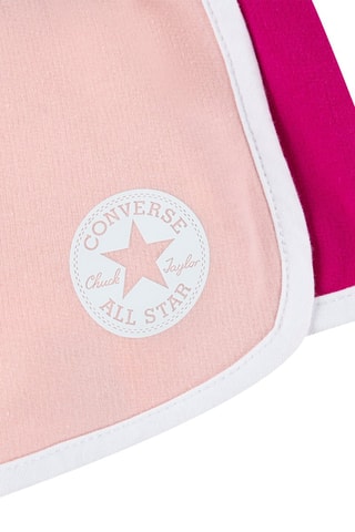 T-shirt et short - Blanc, violet et rose