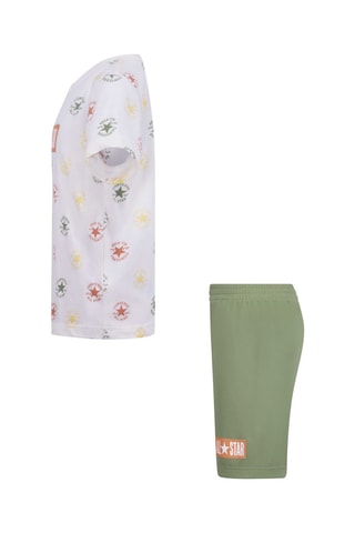 Tshirt et short - Blanc, vert et jaune
