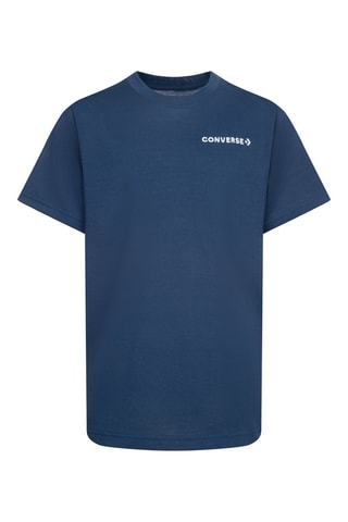 T-shirt - Blanc et bleu