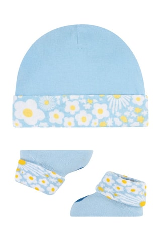 Bonnet et chaussons - Bleu