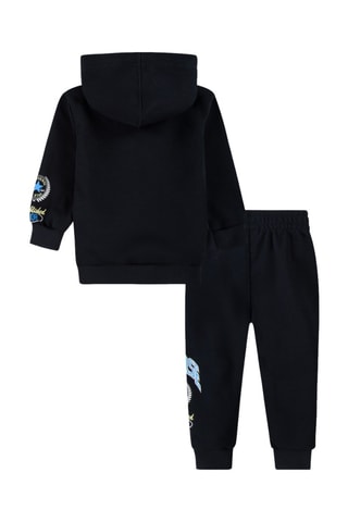 Sweat à capuche et pantalon en coton biologique - Noir