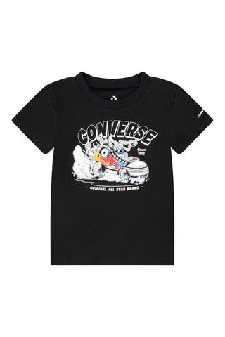 T-shirt - Blanc, noir et bleu
