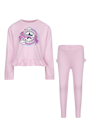 T-shirt - Blanc, violet et rose