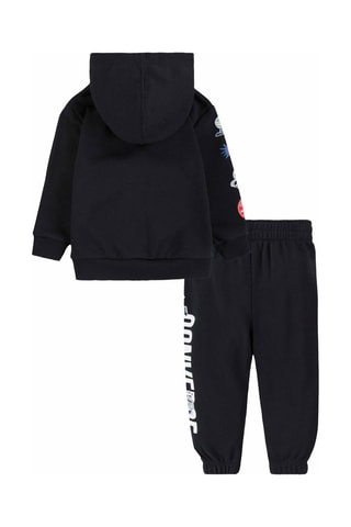 Sweat à capuche et jogging - Noir, bleu et gris