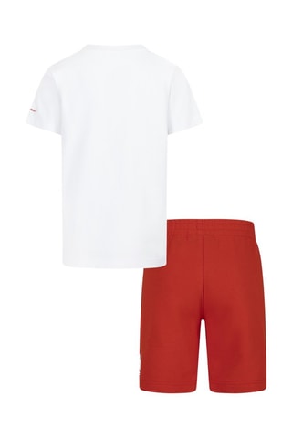 T-shirt et bermuda - Blanc et rouge
