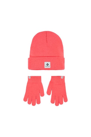 Bonnet et gants - Rouge