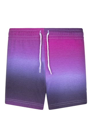 Short dip and dye taille haute - Blanc, rose et violet