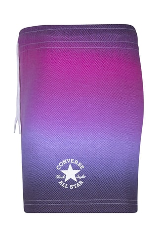 Short dip and dye taille haute - Blanc, rose et violet