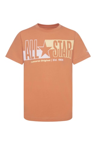T-shirt - Blanc, orange et jaune