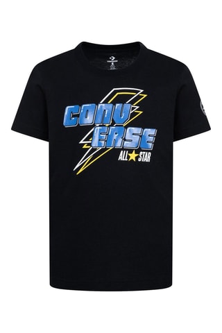 T-shirt - Blanc, noir et bleu