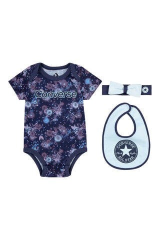 Ensemble 3 pièces - Bleu et rose