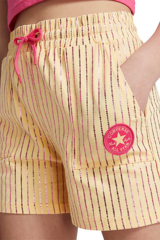 Short taille haute - Rose et jaune