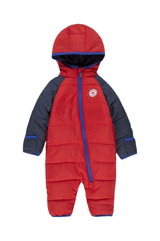 Combipilote à capuche - Rouge et bleu