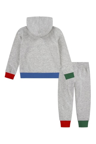 Sweat à capuche et pantalon - Rouge, bleu et gris