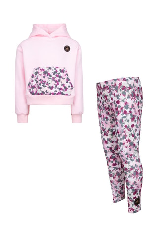 Sweat à capuche et legging - Rose