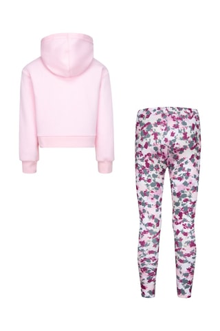 Sweat à capuche et legging - Rose