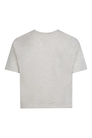 T-shirt noué - Jaune, rose et vert