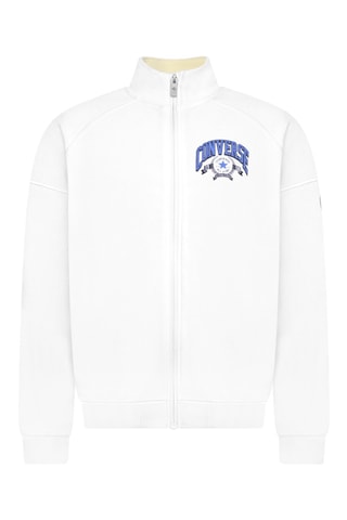 Sweat en coton biologique - Blanc, bleu et gris