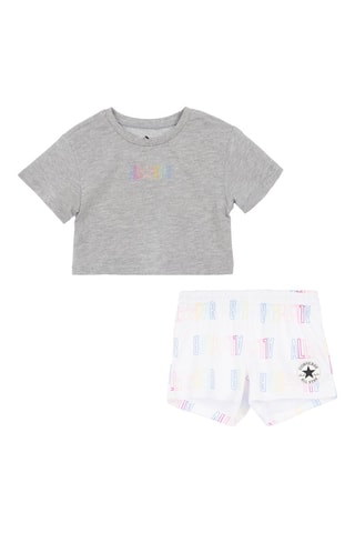 T-shirt et short - Blanc et gris