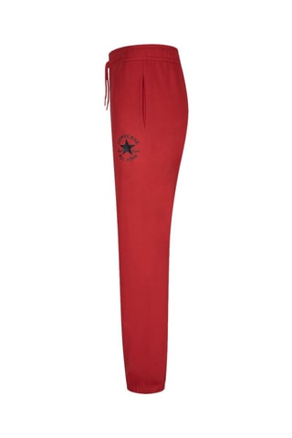 Pantalon en coton biologique - Noir et rouge