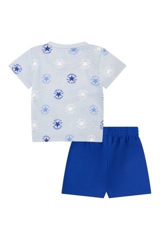 T-shirt et short - Blanc et bleu