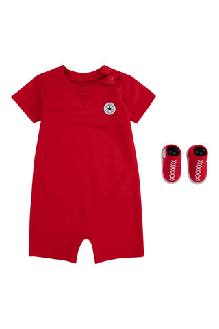 Barboteuse et chaussettes - Rouge