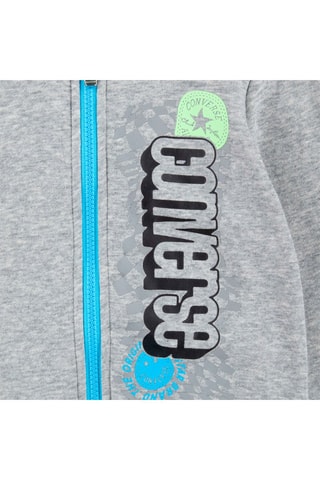 Sweat à capuche et jogging - Noir, bleu et gris