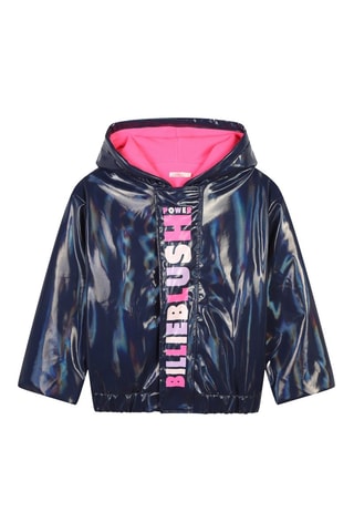 Impermeable con capucha - Índigo - Billieblush