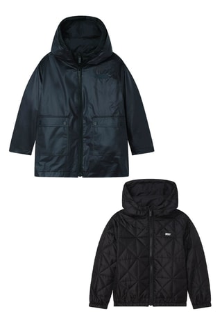 Parka reversible - Azul oscuro