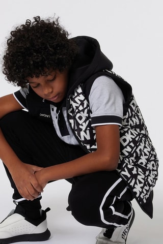Chaleco reversible - Negro y blanco - DKNY