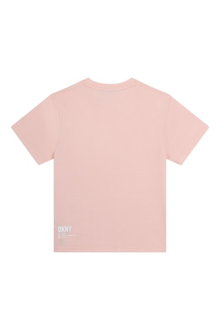 Camiseta de algodón orgánico - Rosa - DKNY