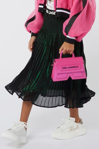 Falda plisada - Verde oscuro - Karl Lagerfeld