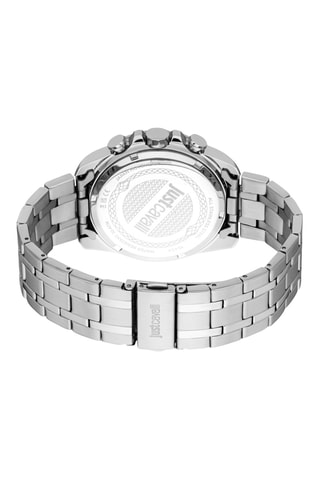 Montre à quartz en acier - Chronographe - Argenté