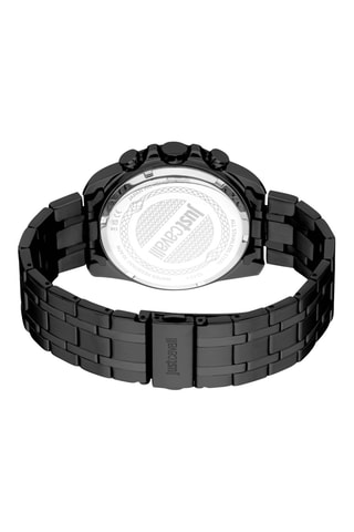 Montre à quartz en acier - Chronographe - Noir