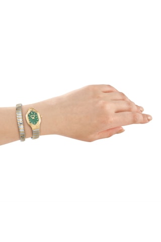 Montre à quartz en acier - Argenté et doré