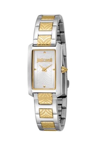 Montre à quartz en acier - Argenté et rose