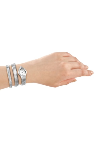 Montre à quartz en acier - Argenté