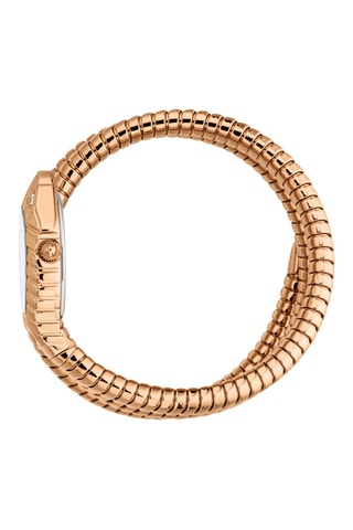 Montre à quartz en acier - Doré rose