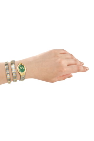 Montre à quartz en acier - Argenté et doré